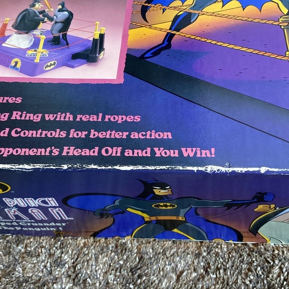 VINTAGE DC Power Punch BATMAN vs The Penguin NEW Like Rock ‘em Sock ‘em Robots - Picture 6 of 7